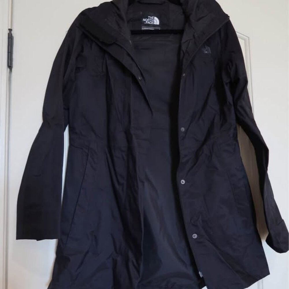 The North Face Rain Parka with Removable Hood , Sz S